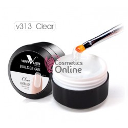 Gel UV / LED Venalisa Jelly de constructie si camuflaj de 15ml, Cod V313 Clear / Transparent + 1 Ulei de cuticule stilou Cadou